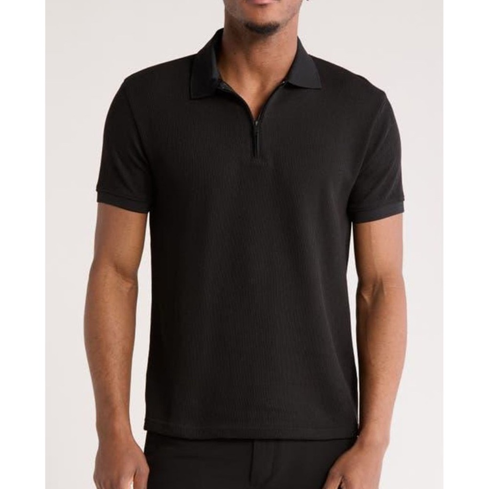 Nordstrom Cactus Man Short Sleeve Rib Texture Polo XL NWT